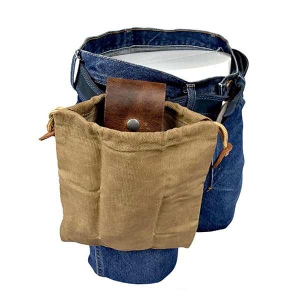 *Canvas Foderpose, Foldbar Lærred Bushcraft Taske, Bushcraft Taske*