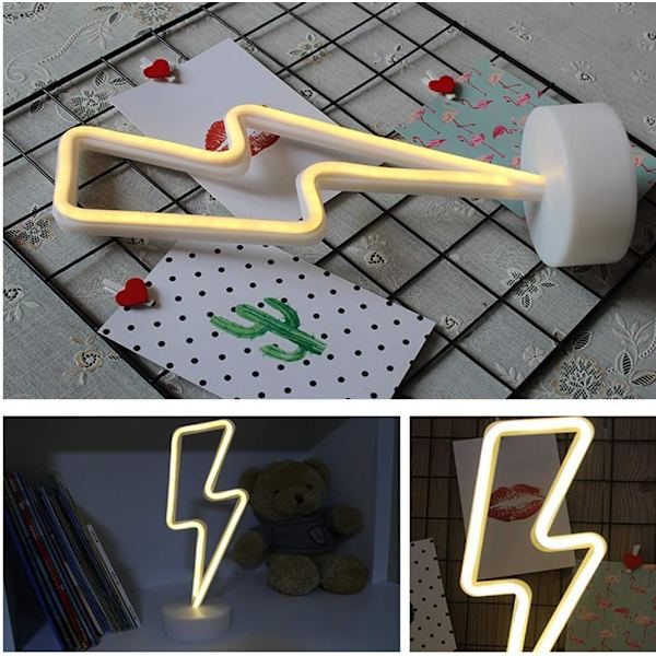 Neonljusskylt Väggdekor Nattelampa USB/Batteridriven Neon