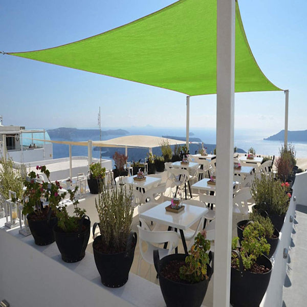 *Parasolseil 2x2 meter gressgrønn vanntett markise for terrasse*