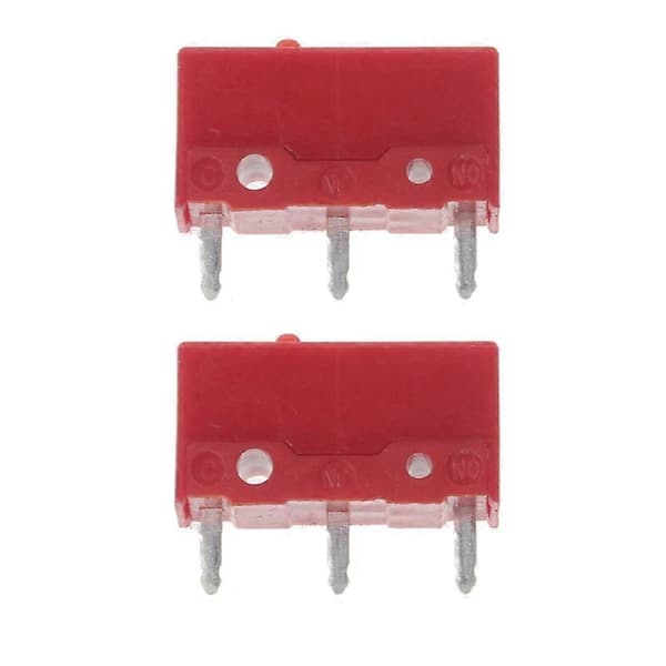 2 ST Kailh GM Switch 60M Livslängd Gaming Mus Micro Switch Knapp Röd Prick