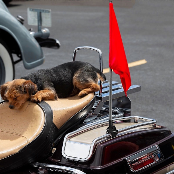 2 st Små Flaggstång Motorcykelstyre Fäste Flaggstångshållare Flaggstångsfäste