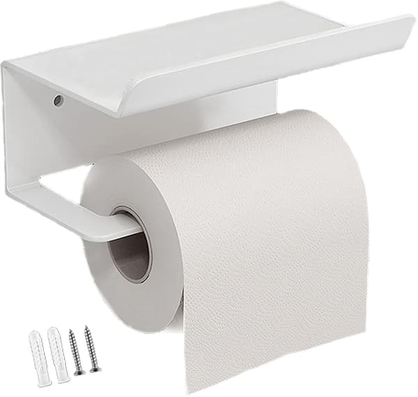 Toiletpapirholder, Rustfrit Stål Håndklædeholder til Mobiltelefon