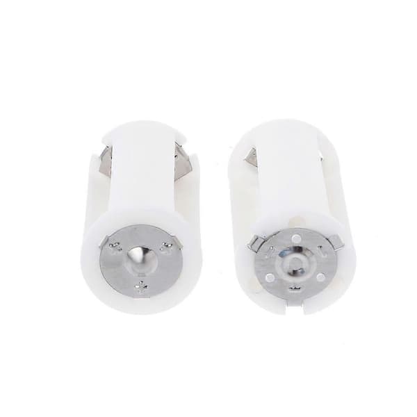 4 stk. 3 AA til D størrelse batteriholder konverter adapter switcher plastik til etui B