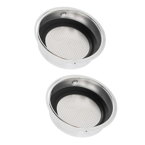 51 mm filterkurv, gjenbrukbar portafilterkurv i rustfritt stål for Delonghi halvautomatiske kaffemaskiner, enkel kopp