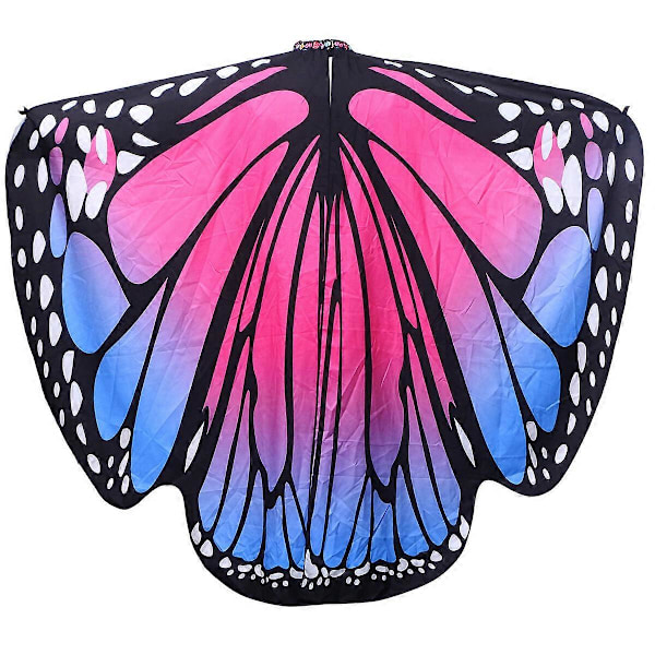 Dam Polyester Sling Kappa Djur Vingar Rotation Cape Party Tillbehör för Flickor Damer Cosplay Kostym Party (Vuxen Tryckta Diamanter med Stor Bak)