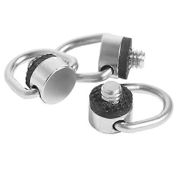 Remsskruv D-ring Kameraskruv Fäste 1/4 Tum Snabbkopplingsplatta Skruvadapter