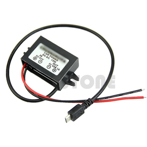 Power Dc Dc Strömförsörjningsomvandlare Modul 8-50v Till 5v Micro Usb Utgång 12v/24v Till 5v