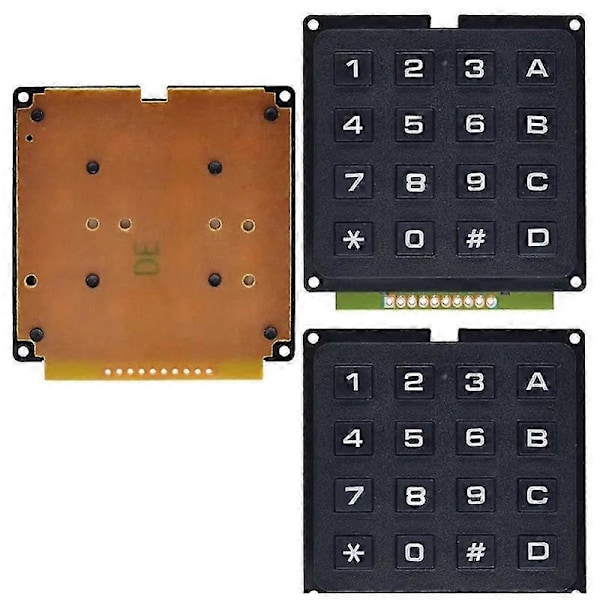 3 st 16-knapps tangentbordsmoduler Matriser Array-moduler Tangentbord Industriellt tangentbord med industriell skanning