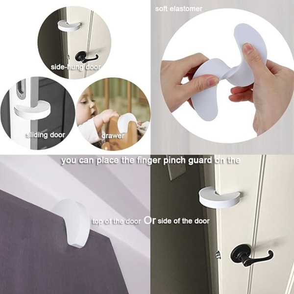 Baby Door Stopper Child Safety Cupboard 6pcs, Child Safety Stoppe