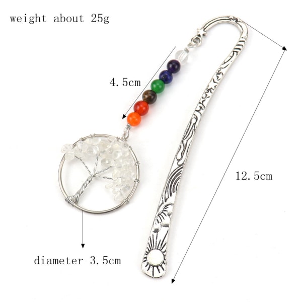 #Vintage Metal Bogmærke Amethyst Krystal Gemsten Vedhæng Charm#