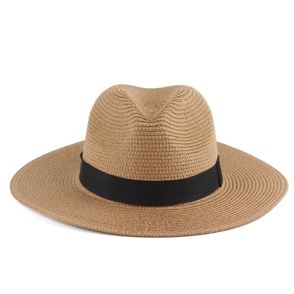 /#/Stråhatt Tradisjonell Rullbar Panamahatt Fedora Solhatter/#/
