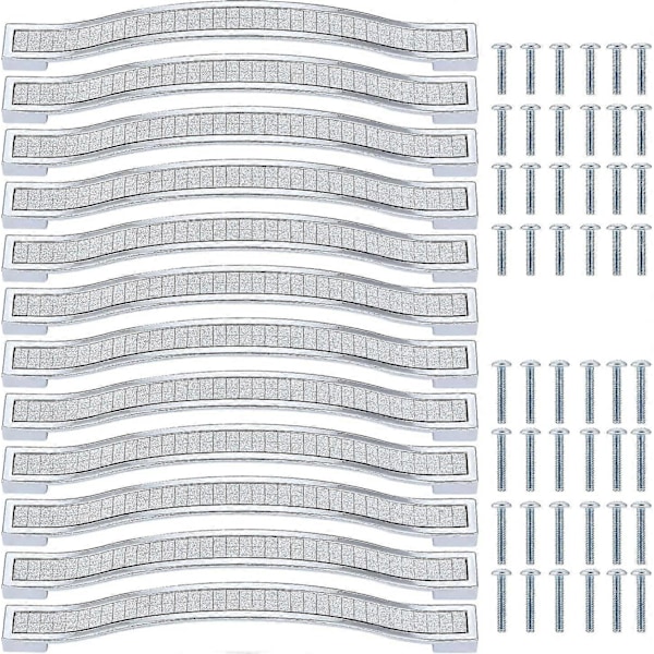 12 kpl Kiiltävät Kristallivetimet, Strassivetimet, Modernit Kaappivetimet, Huonekalujen Ovenvetimet, 160 mm Reiän Etäisyys