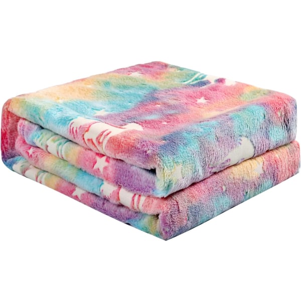 #(Pink, 100*130CM) Børnetæppe, luftigt og blødt tæppe#