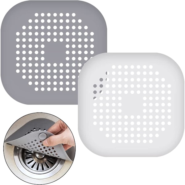 2 Pak Silicone Aftapningsbeskyttere med Sugkop, til Brusebad