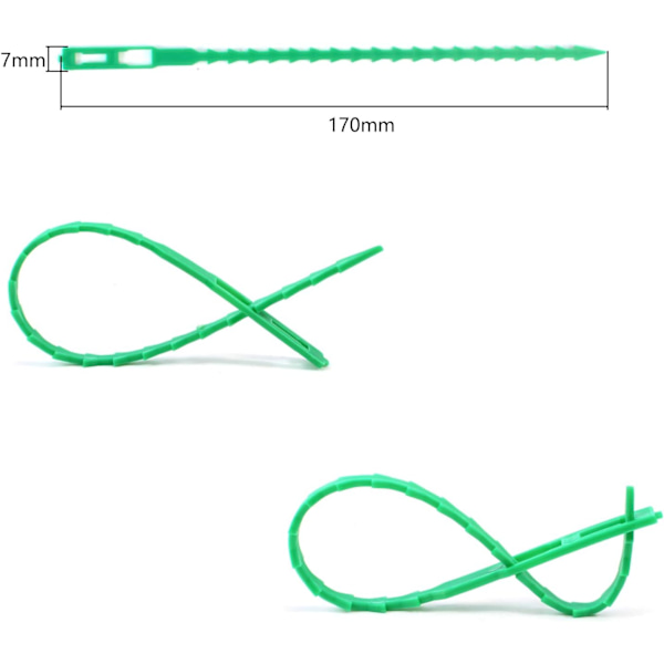 100 kpl Tomaattipuikeita Kasvien Tukikeppejä Säädettävät Kasvien Sidonnat ja T