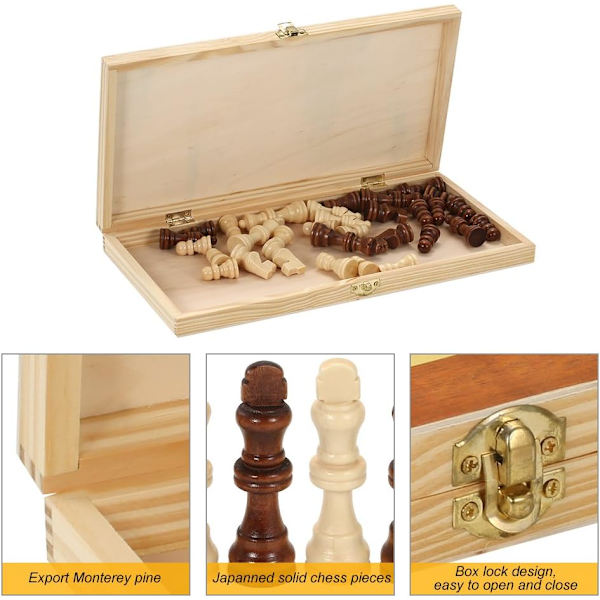 *Sällsynt pärla 1 set Trävikbar diagram 24 * 12 * 2,8 cm (621a)*