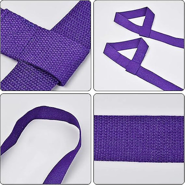 2 Stykker Yogamatte Stropp Justerbar Yogamatte Belte Yogamatte Holder Stropp Yogamatte Bærestropp Kraftig Skulderstropp for Pilates Sportsøvelser