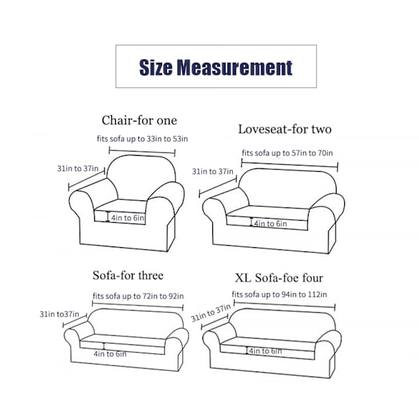 #Soffaöverdrag Spandex Soffaöverdrag Stretch Soffaöverdrag (190-230CM)#