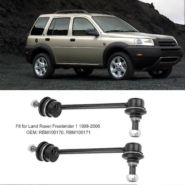 Par Anti-rullstångs-sänkningslänkar Stabilisator Passar Land Rover Freelander 1 1998-2006 RBM100170