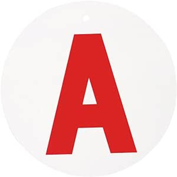 (4 st) Disc A Bil - Disc A Ung Förare Auto - Självfixerande Magne