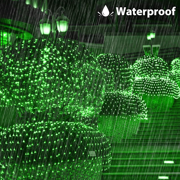 *Solcelle Net Lights, 3m x 2m Net Solcelle String Lights, Vanntett Sol*