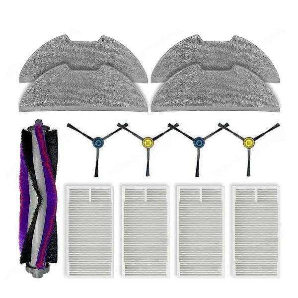 For M9 / Eureka NERE10s E10S / Obode A8 Reservedeler Tilbehør Hovedsidebørste Filter Moppeklut