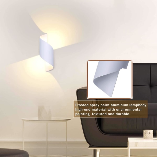 10W LED Utomhusvägglampa Vattentät IP66 Modern Aluminium Utomhus
