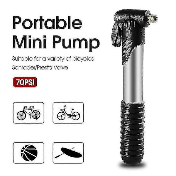 Cykkel Cykel Og Bold Luft Bærbar Mini Pumpe 1 stk. - Sort