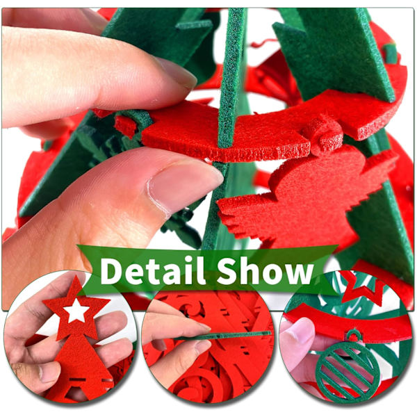 Julgran i filt, DIY Julgran Filt Julgran Filt