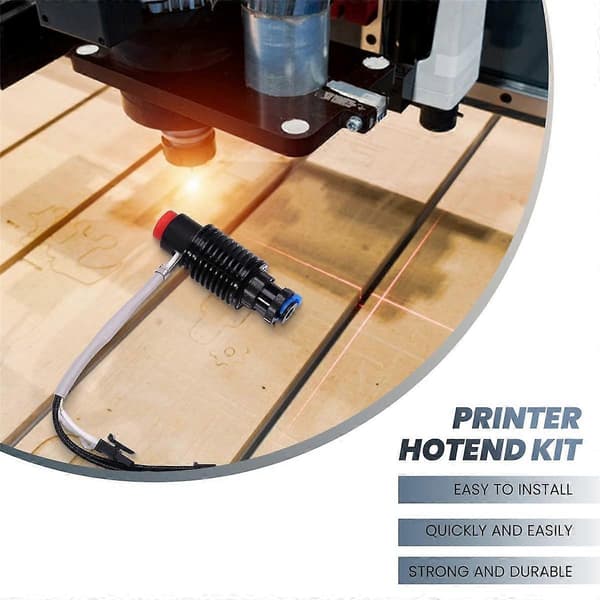For Hotend Kit V6 Radiator Messingdyse Keramisk Varmeelement Termistor for 3D-skriverdeler