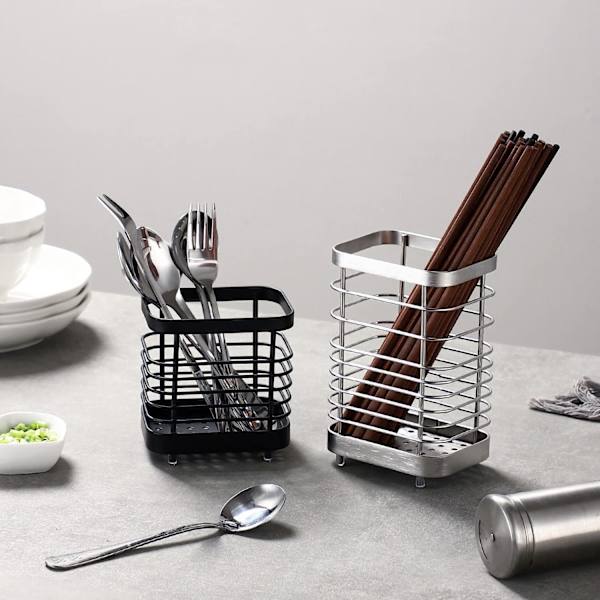 (Silver Plus) Køkkenvask Svampeholder, Rustfrit Stål Køkken
