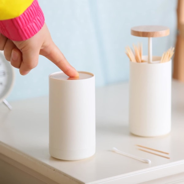Automatisk Tandpetare Dispenser, Handtryckt Automatisk Bomullsstav