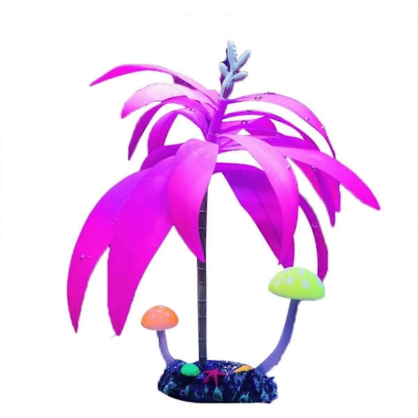 Akvarieplante Vandplante Kunstig Plante Dekorativ Fluorescerende Plante Akvariedekoration Akvarie Landskabspleje Simulation
