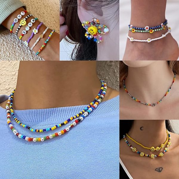 Pärlor för armband Fröpärla, 4mm Pärlor för smycken med 1260 stycken