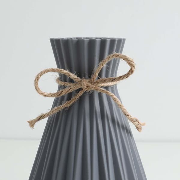#(2 stk) Dekorativ vase plastvase moderne dekorasjon#