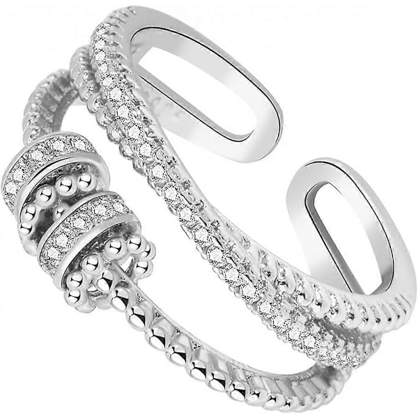 Til min datter Fidget Ring Anti Angst Ring med Perler Spinner til Piger Gave
