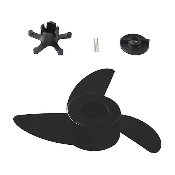 Båtpropeller Elektrisk Påhengsmotor Propell For Et44l Et54l D65l Trollingmotorer Monteringsutstyr/båt 3-blader (svart)