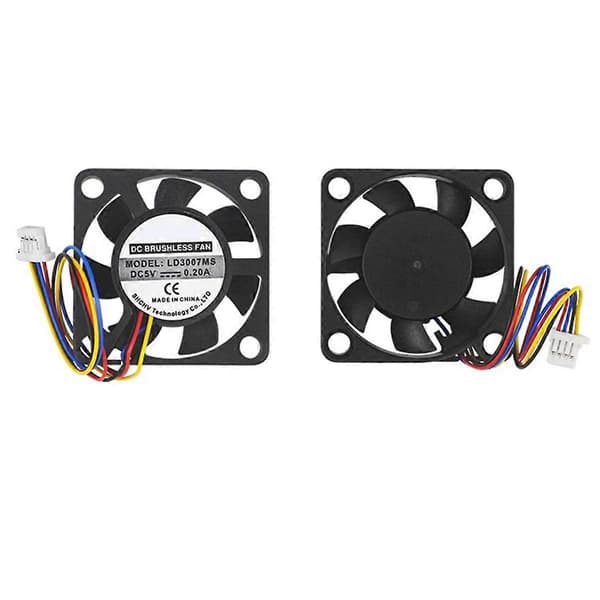 Kylfläkt för Raspberry Pi 5, 4-Pin JST Terminal Connector Multi-Function 5 Generation Special 3007 Blower Heatsink Fan