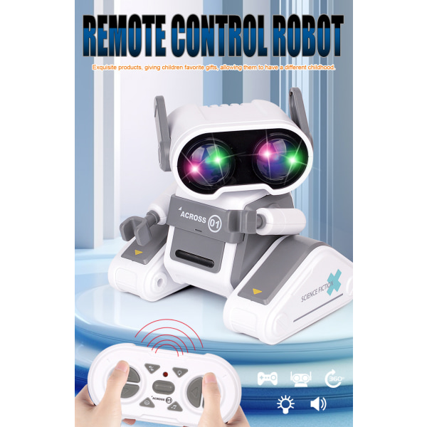 #RC Robot Legetøj, Fjernstyret Robot Legetøj Gå & Dans Børne Robot Legetøj#