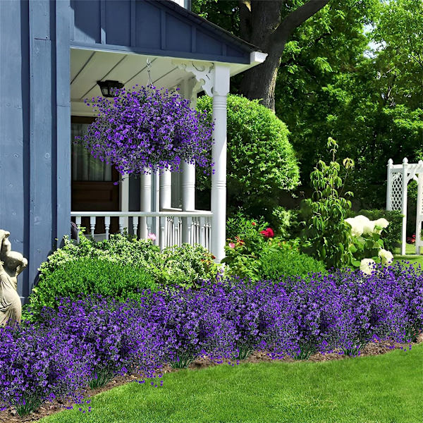 #Lila, Konstgjorda växter Konstgjorda blommor för utomhusbruk, väderbeständiga#