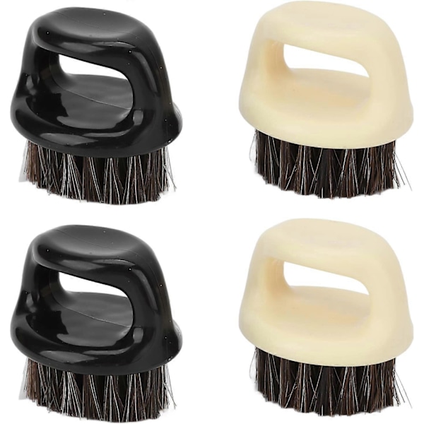 Pieces Knoke Bartbørste Mustasje Skjegg Mann Fingerstyling Ansikt Mykt Hår Feie Barber Kam Sett Stell Rund Oppbevaringsboks Gave Størrelse Daglig Pleie Naturlig