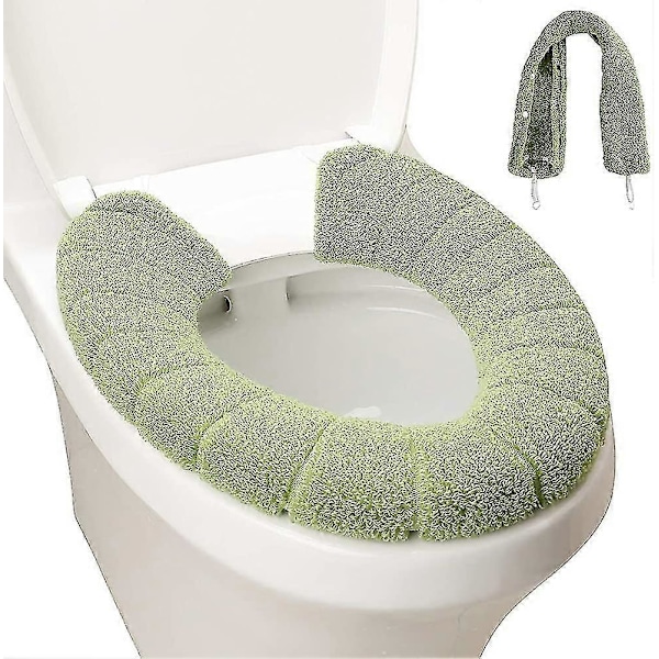 WC-istuimen päällinen. Kylpyhuoneen pehmeä paksumpi lämpimämpi napsautuksilla kiinnitetty joustava