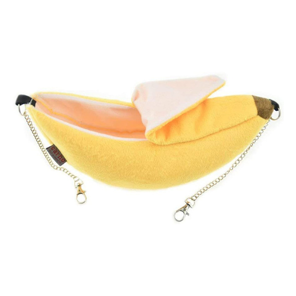 #Hamster Banan Seng 2 Stykker Hamster Hus Hengekøye Smådyr Seng Hamster Bur Hamster Rede Sukker Tilbehør Smådyr Hamster Flyveekorn#