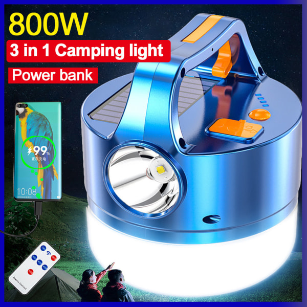 /#/LED Solcelle Camping Lys USB Genopladelig Havebelysning/#/