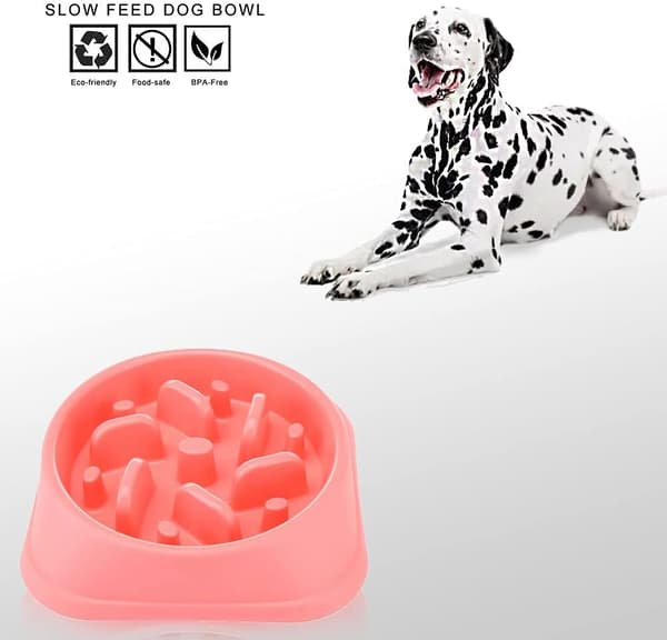 Langsom Foderhund Langsom Foder Skål Anti-Skrid Design Sjov Interaktiv