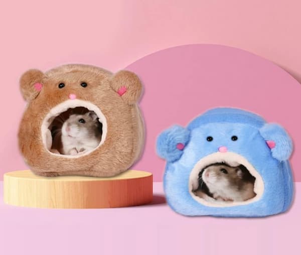 #(Rosa) Hamsterhus Seng Pluss Hengekøye#