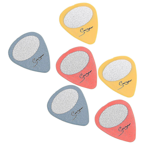 12 st Elgitarrtillbehör Basplektrum Gitarrplektrum Plåtask Ukuleleplektrum Gitarrfingerplektrum