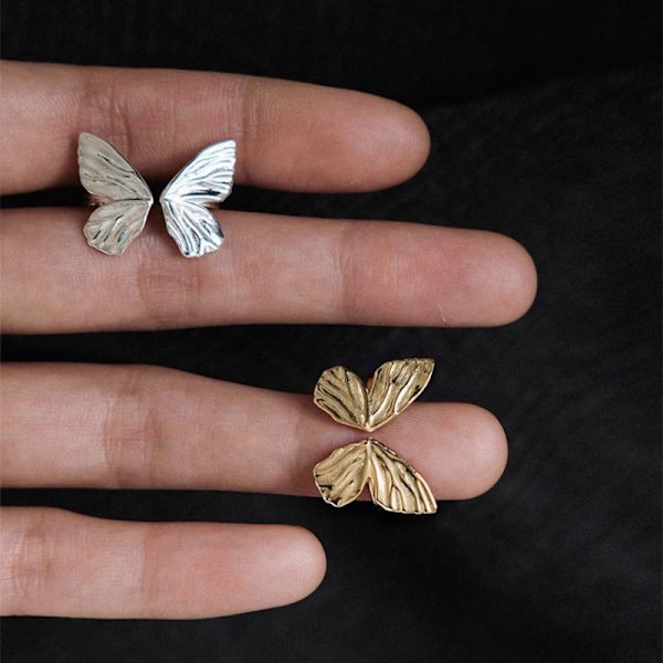 #Minimalistisk sommerfuglring, 2 stk. pigering, justerbar#