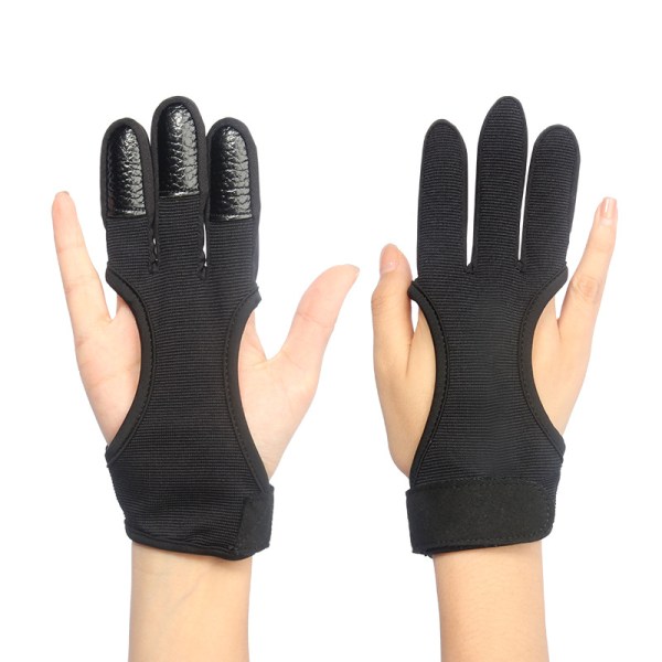 /#/Archery glove, non-slip Breathable shooting gloves with three fingers/#/