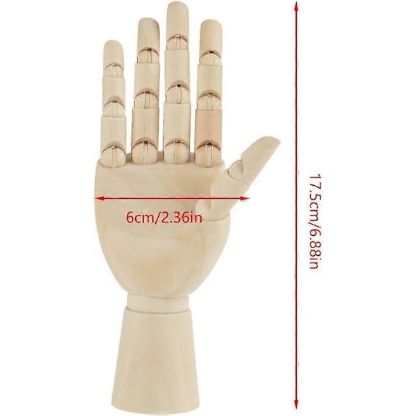 Konst Mannekäng Handmodell Kvinnohand Skulptur Mannekäng Trä Bo